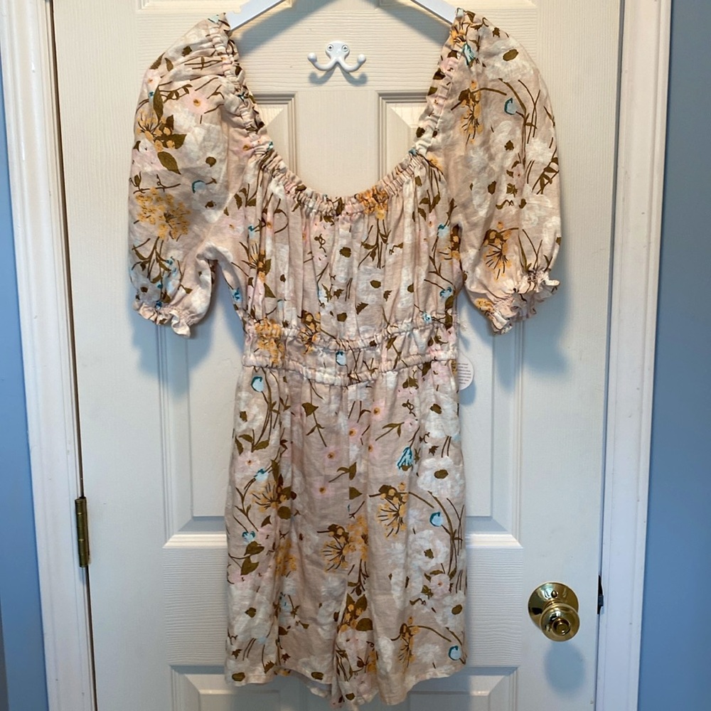NWT Spartina Audrey Linen Romper
